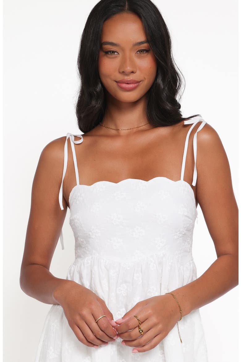 Lynne Minidress, Alternate, color, WHITE BRODERIE