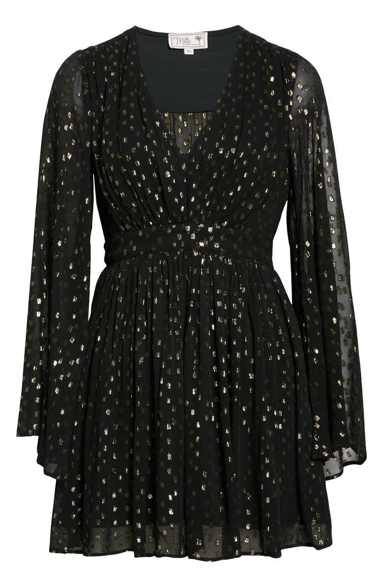 MILLE Goldie Long Sleeve Mini Dress, Alternate, color,