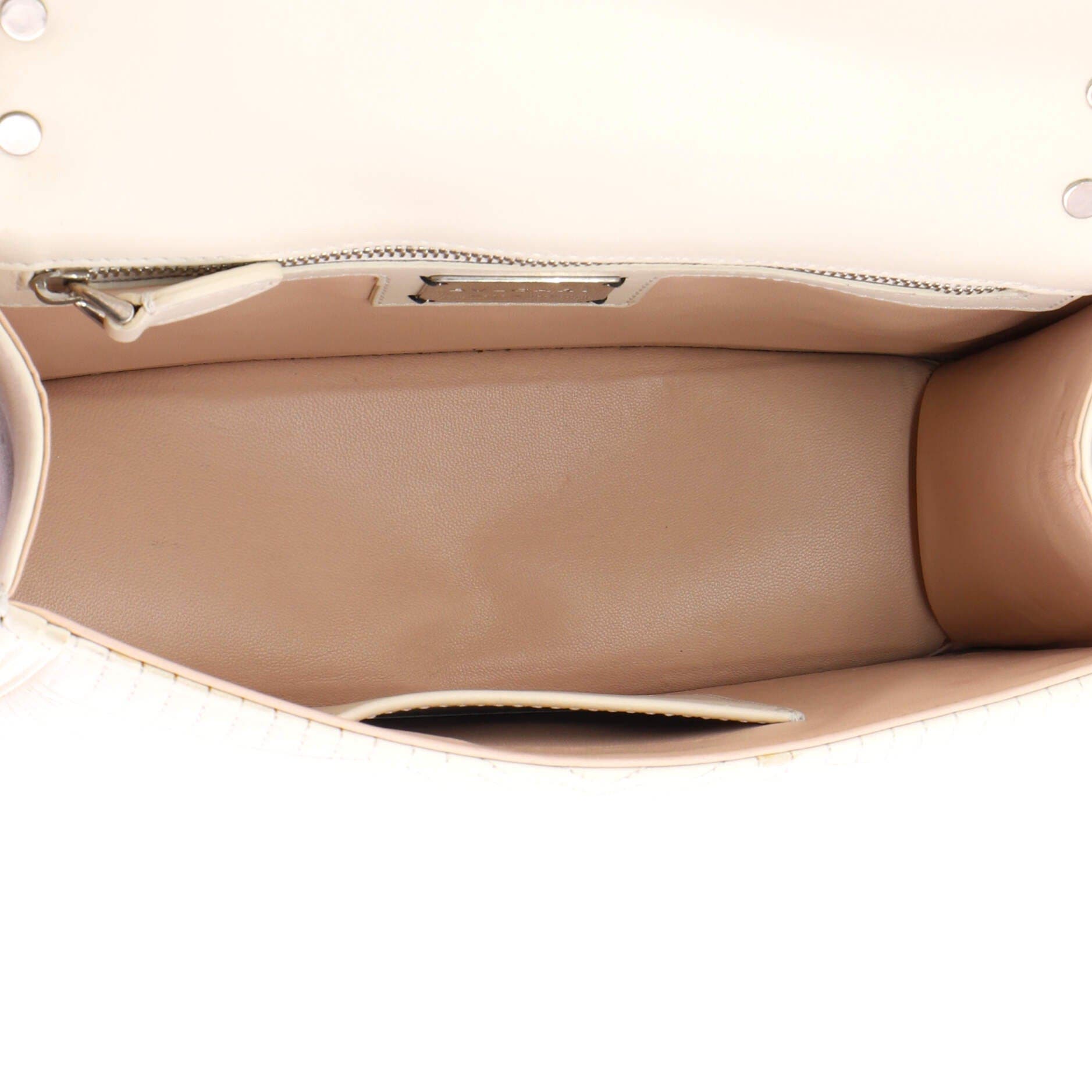 Serpenti Forever Shoulder Bag Quilted Leather Small, Alternate, color, White