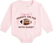 Sweet Wink Sundays Are For Football With Daddy Long Sleeve Romper