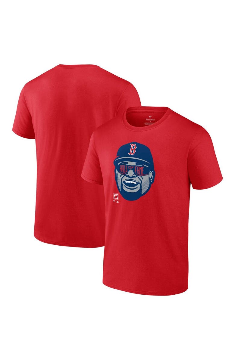 FANATICS Men's Fanatics Branded David Ortiz Red Boston Red Sox Hall of Fame T-Shirt, Alternate, color, Red