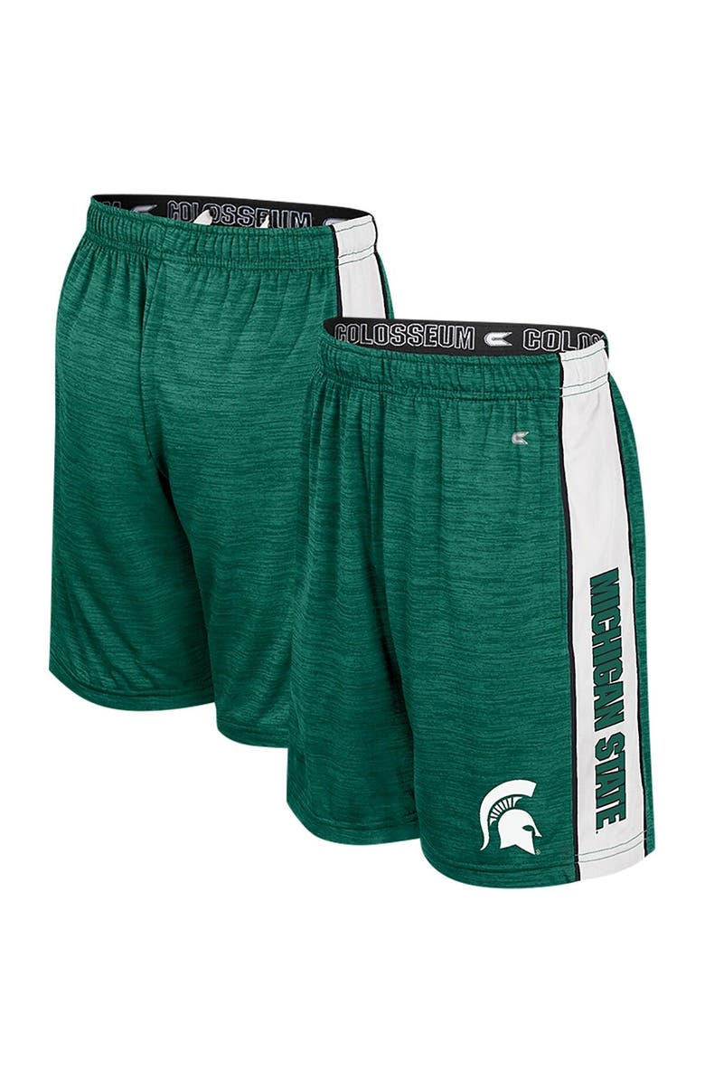 COLOSSEUM Youth Colosseum Green Michigan State Spartans Creative Control Shorts, Main, color, 