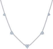 Kwiat Sunburst Heart Station Necklace