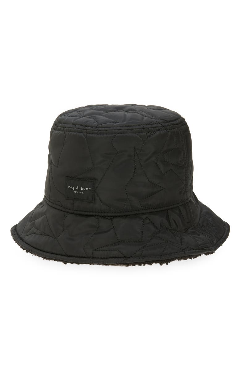 rag & bone Addison Reversible Bucket Hat, Main, color,
