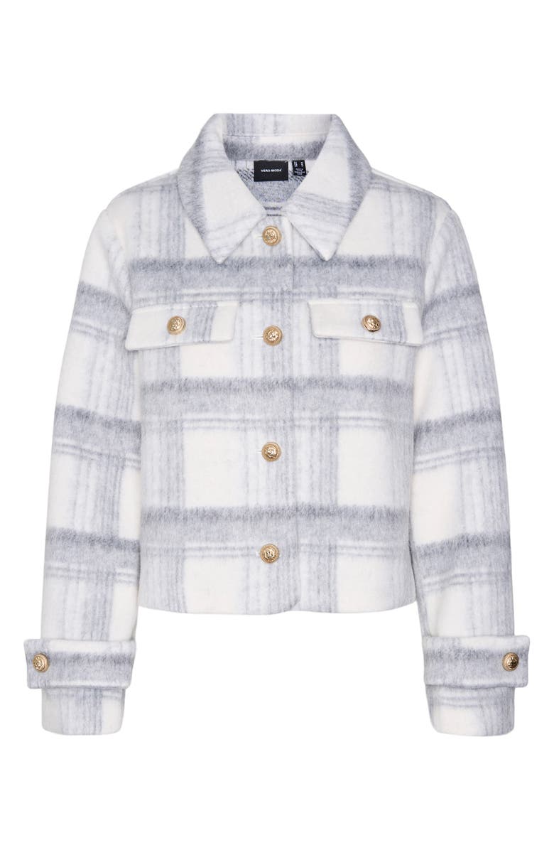 VERO MODA Zilja Short Jacket, Alternate, color, Light Grey Melange