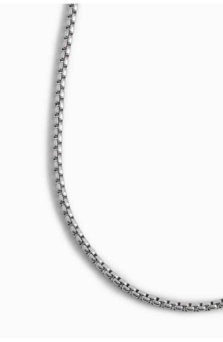 COS Box-Chain Necklace, Alternate, color, Silver