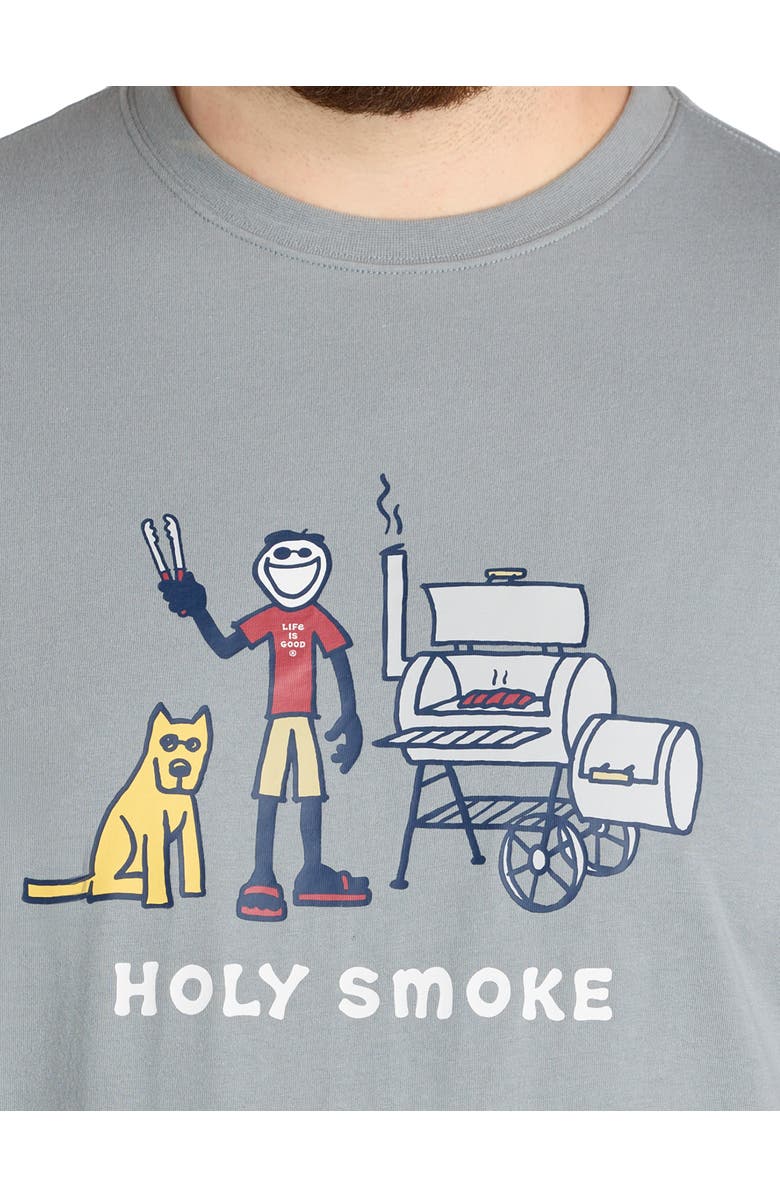 LIFE IS GOOD Big & Tall Holy Smoke Graphic Tee, Alternate, color, Grey