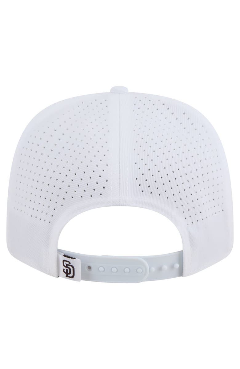 New Era Men's New Era White San Diego Padres COOLERA 9SEVENTY Adjustable Hat, Alternate, color, White