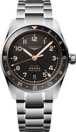 Longines Spirit Zulu Time GMT Automatic Bracelet Watch, 39mm