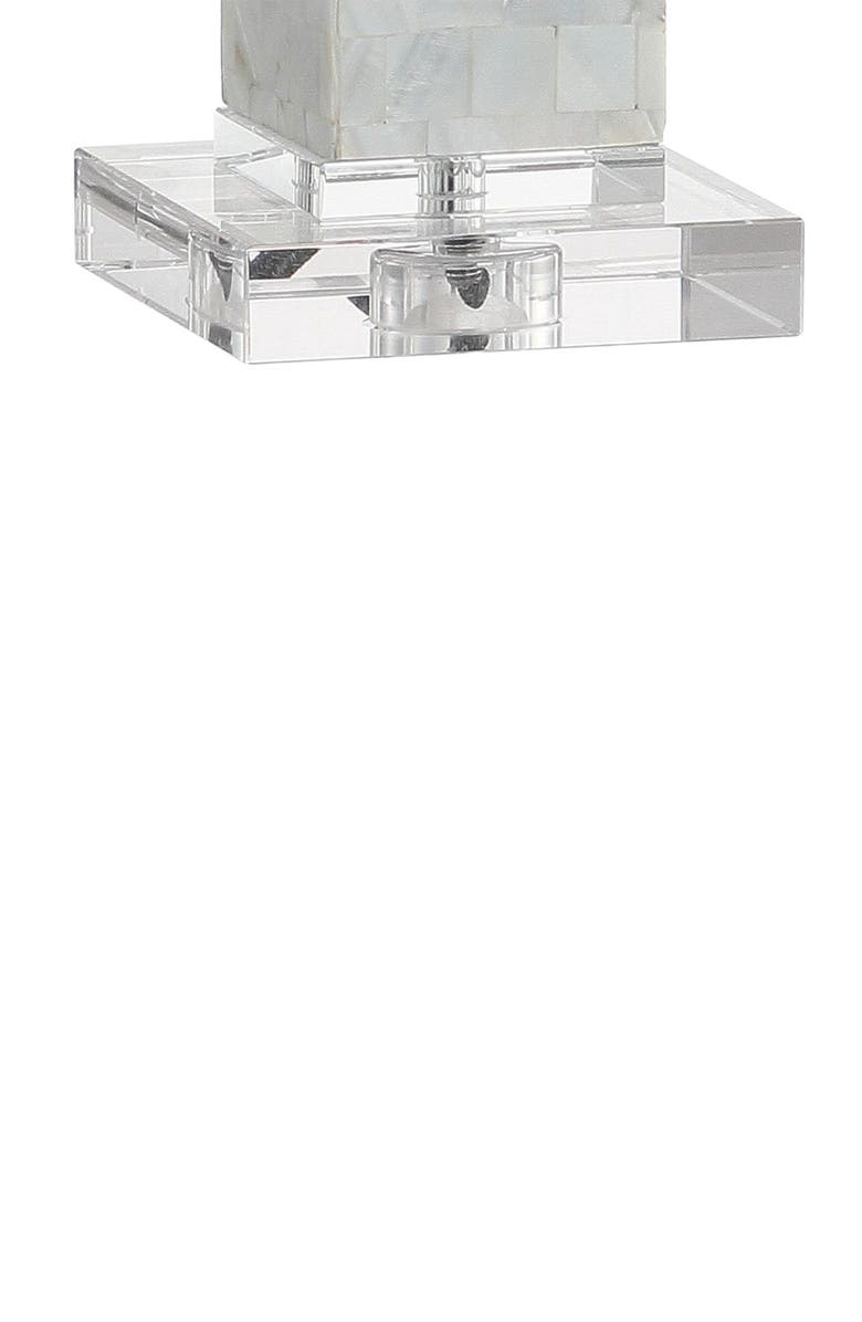 JONATHAN Y Noelle 28.5" Seashell LED Table Lamp, White, Alternate, color, White