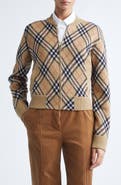 Burberry Check Sweater Jacket