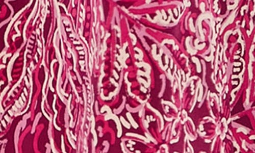 London Times Flutter Sleeve Smocked A-line Maxi Dress In Pink