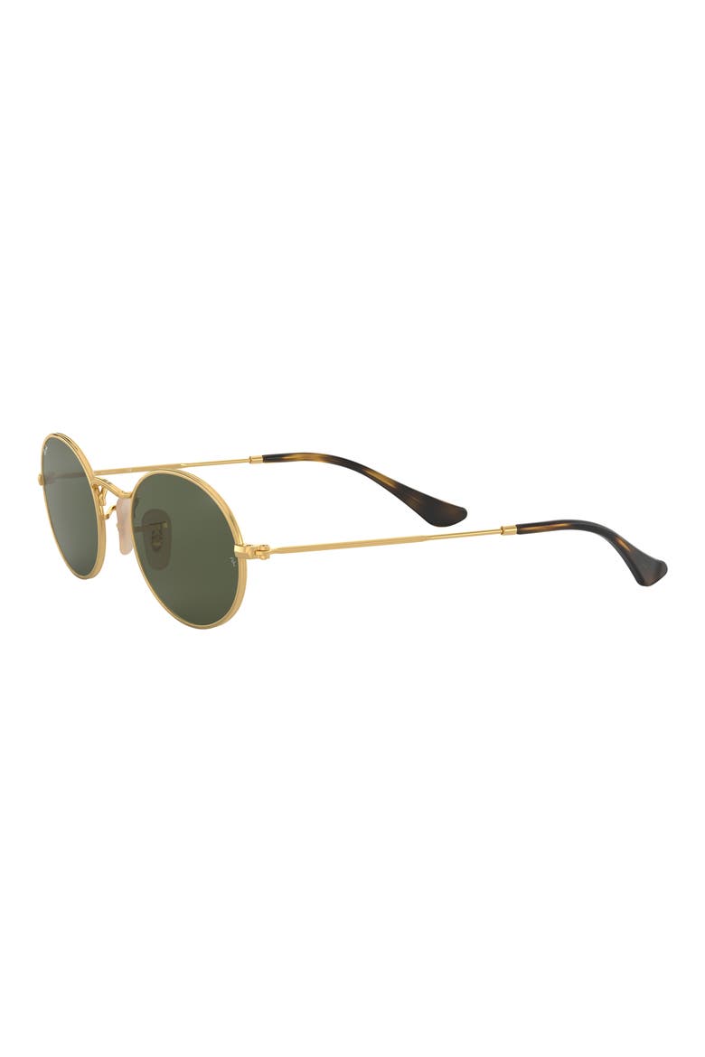 48mm Oval Sunglasses, Alternate, color, GOLD GREEN