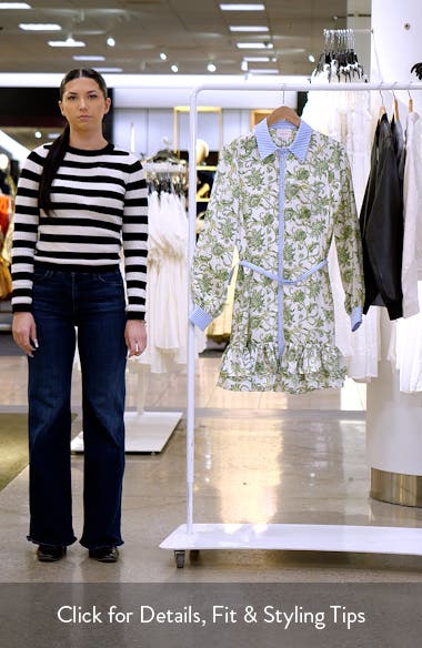 Cinq à Sept Tirza Mixed Print Long Sleeve Shirtdress (Women ...