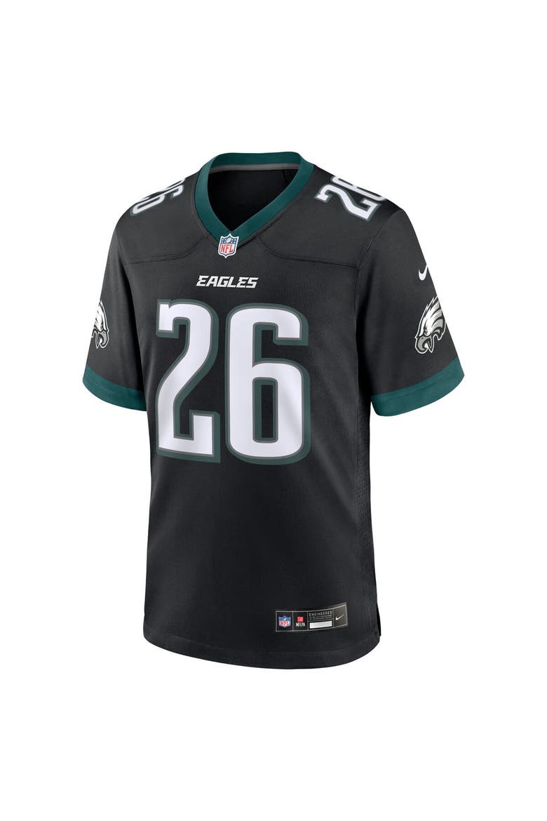 Men's Nike Saquon Barkley  Black Philadelphia Eagles Alternate Game Jersey, Alternate, color, Black