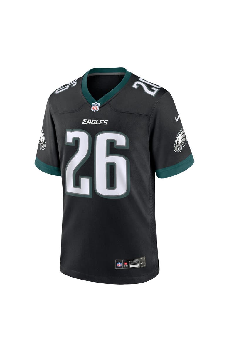 Nike Men's Nike Saquon Barkley Black Philadelphia Eagles Alternate Game Jersey, Alternate, color, Black