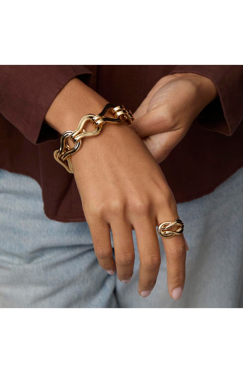 Lele Sadoughi Knotted Ring, Alternate, color, Gold 720