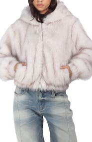 Stoosh Frosted Faux Fur Hoodie