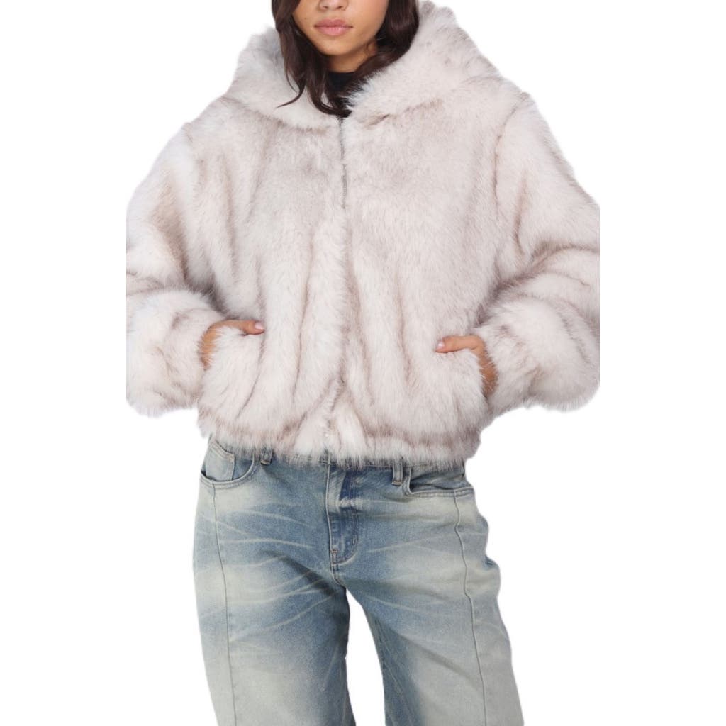 Stoosh Frosted Faux Fur Hoodie