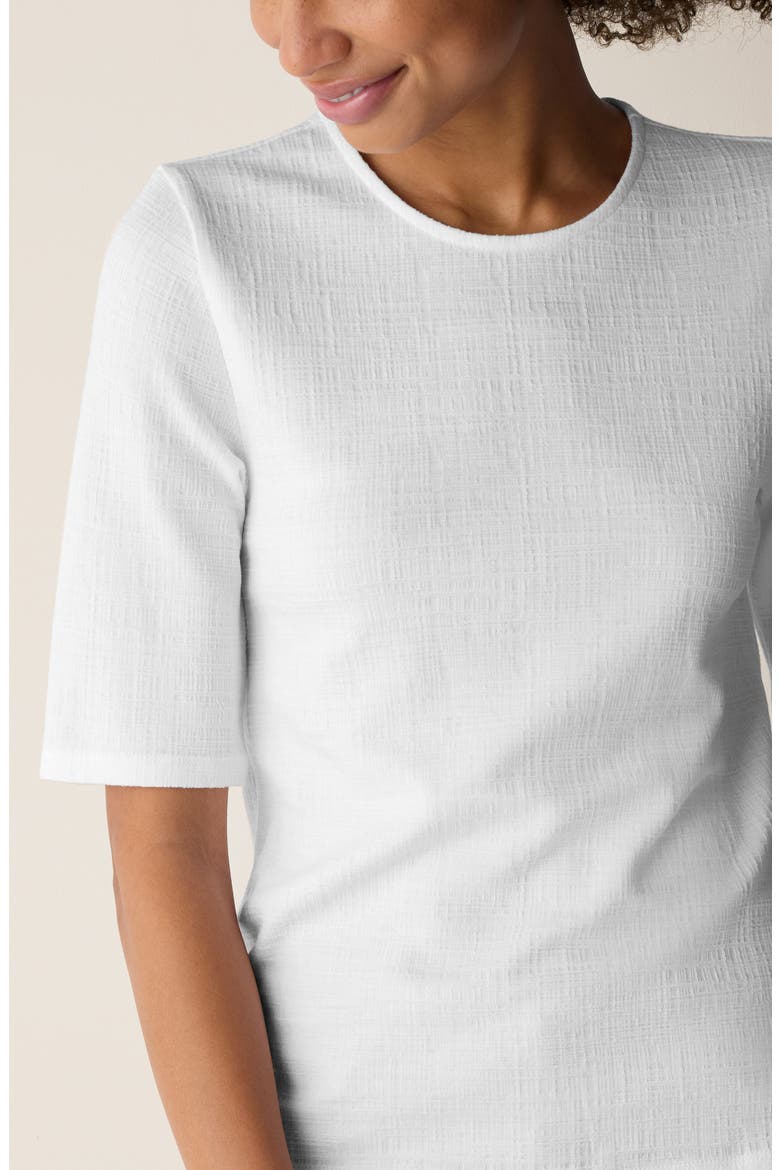 Short Sleeve Crewneck Top, Alternate, color, WHITE