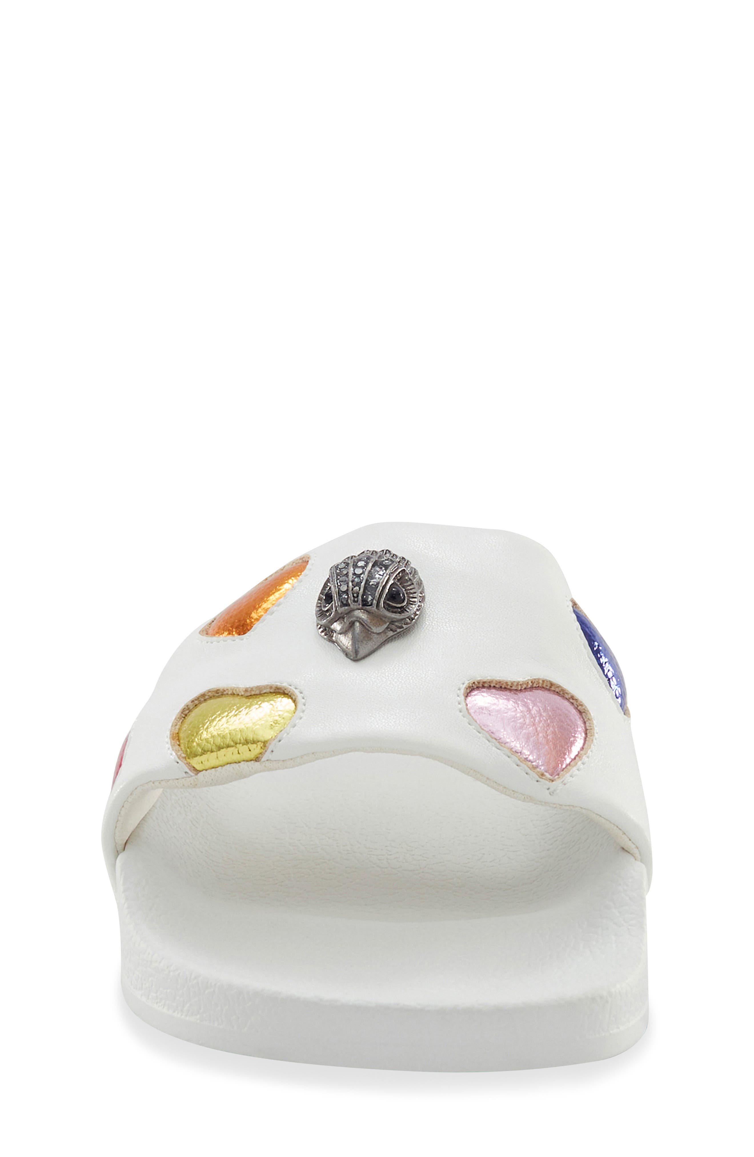 Kurt Geiger London Kids' Mini Meena Eagle Slide Sandal, Alternate, color, White