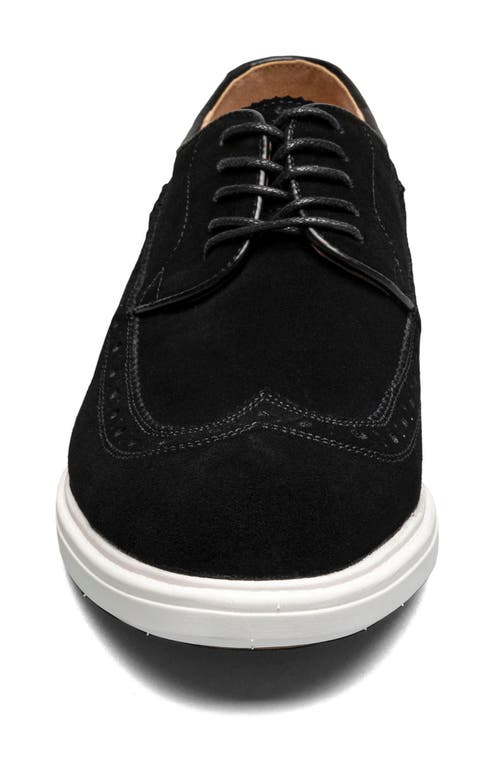 Stacy Adams Trudell Wingtip Oxford In Black Suede
