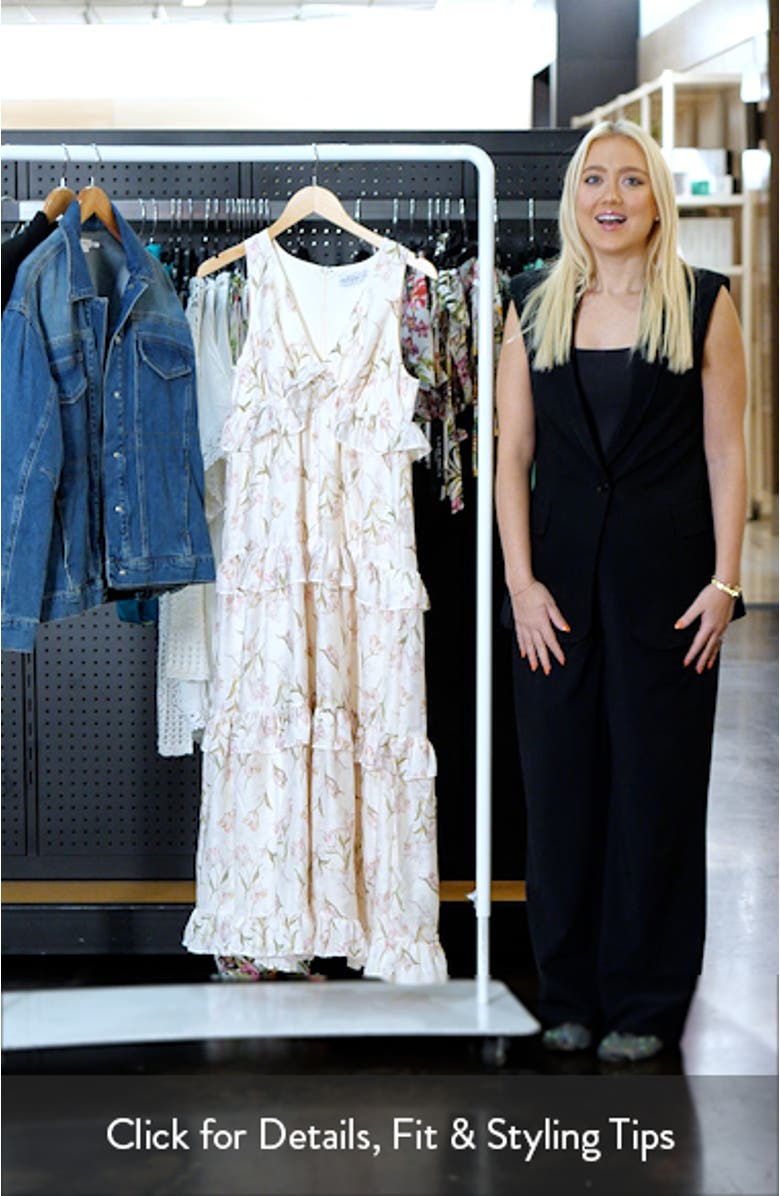 Willis Floral Ruffle Maxi Dress, sales video thumbnail