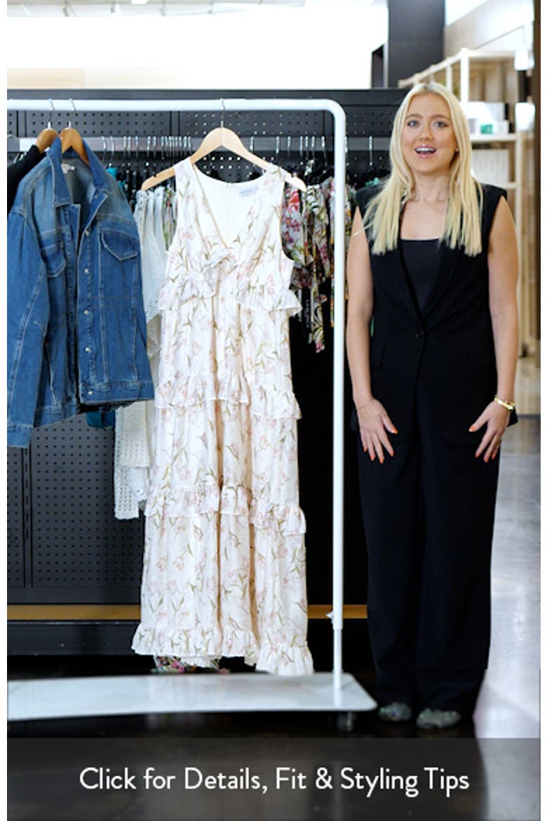 Willis Floral Ruffle Maxi Dress video