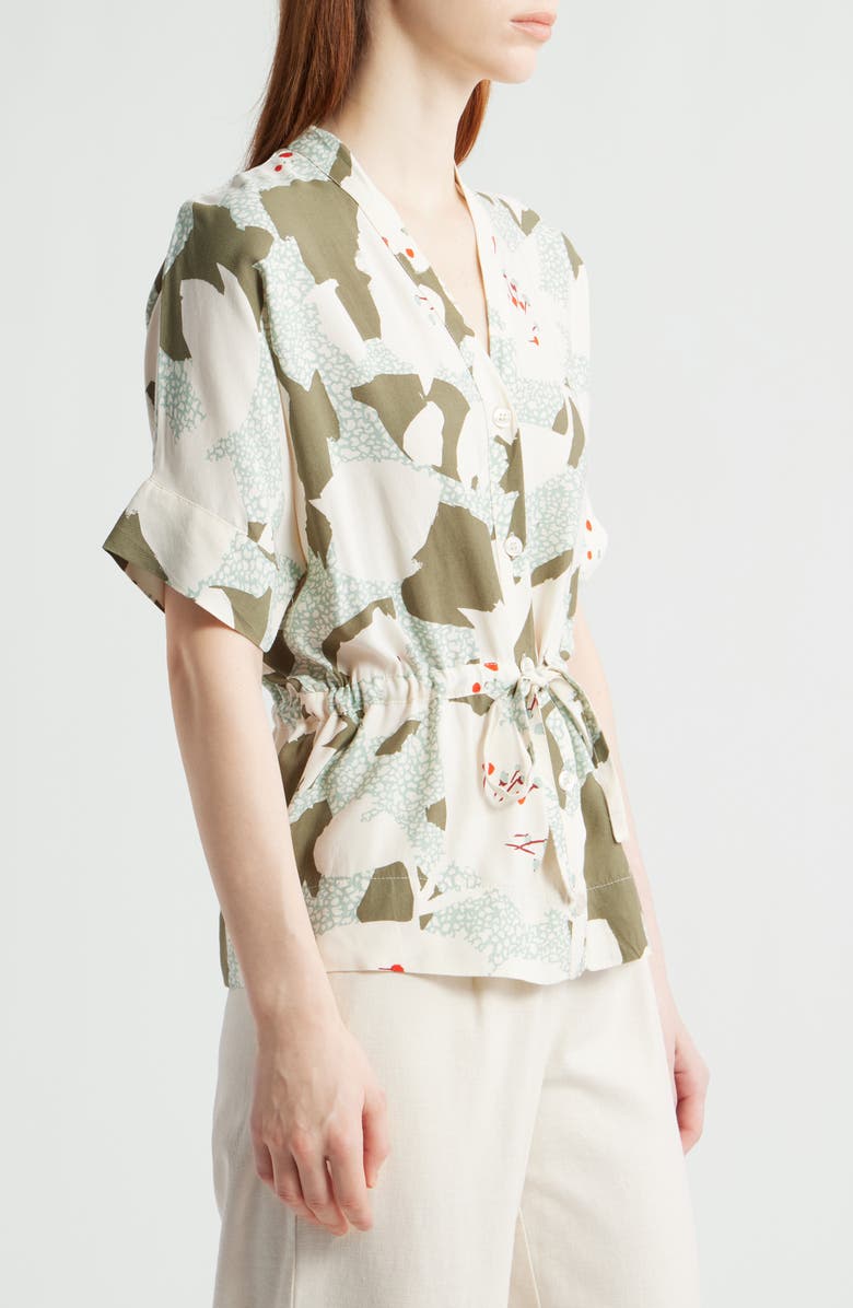 Masai Copenhagen Irekana Print Tie Waist Top, Alternate, color, 