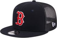 New Era Youth New Era Navy Boston Red Sox 9FIFTY Trucker Snapback Hat