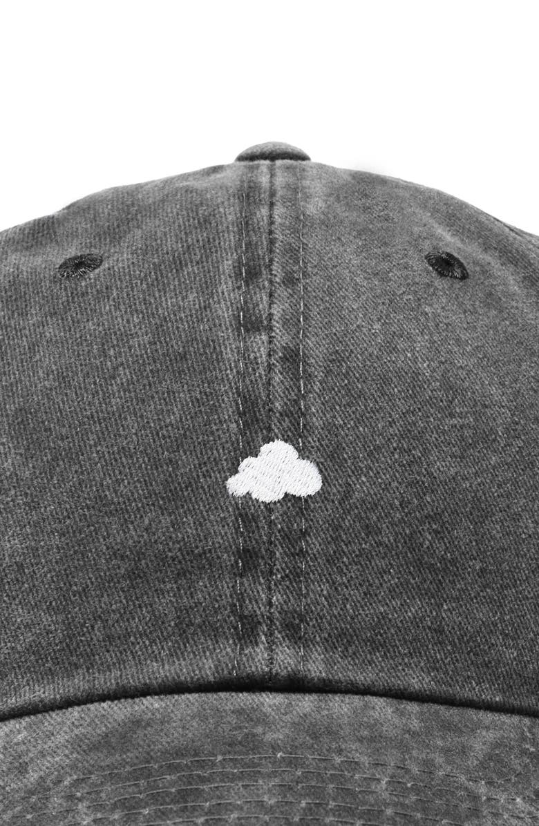 Dalix Lil Cloud Dad Cap, Alternate, color, Washed Black