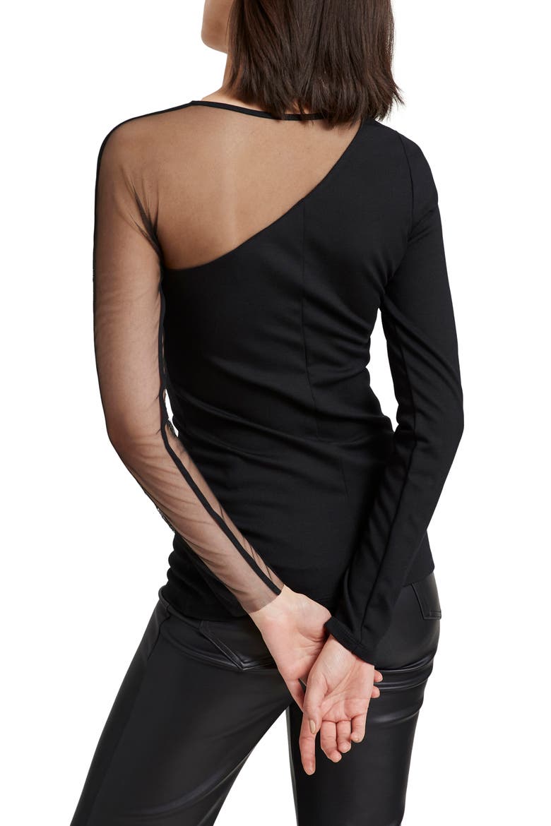 Nolita Mesh Top, Alternate, color, BLACK