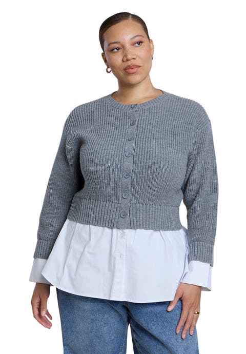 Cardigan Twofer Top