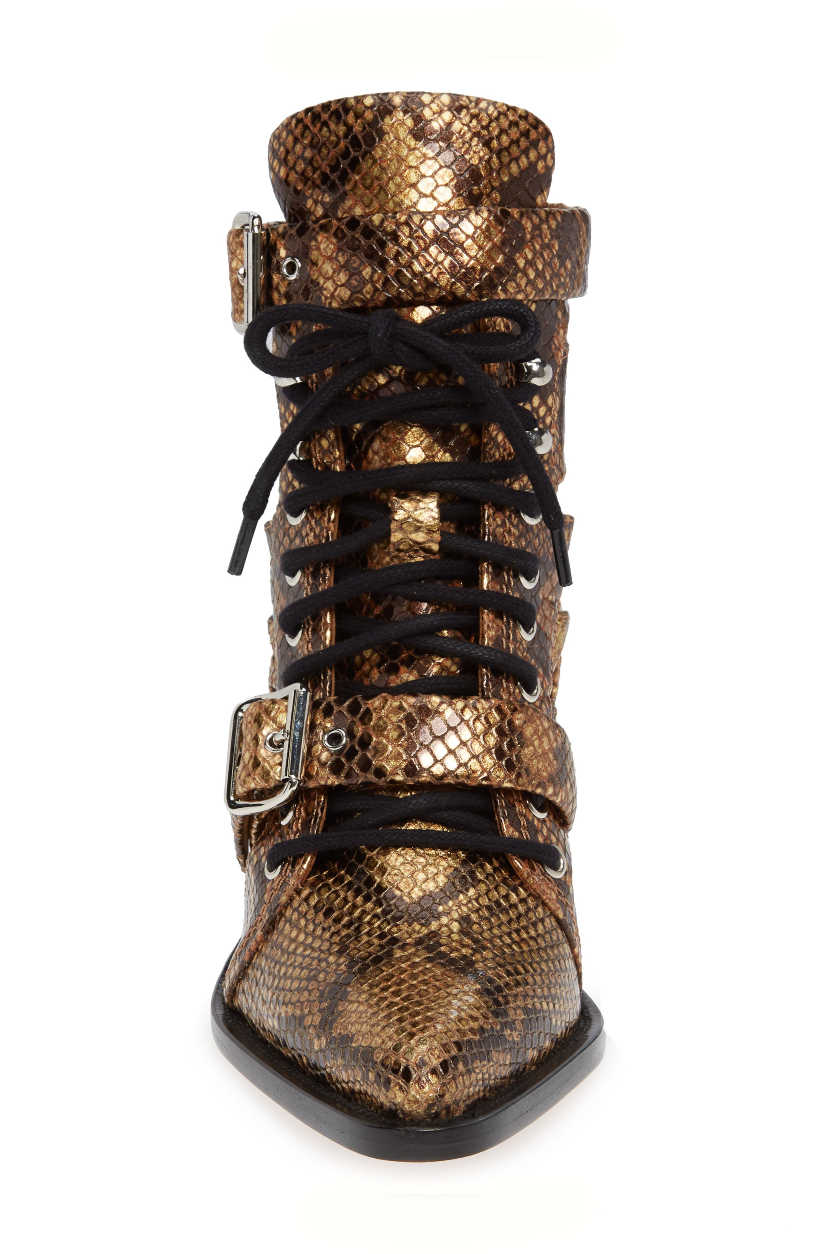 Chloé Rylee Pointy Toe Cage Boot, Alternate, color, 