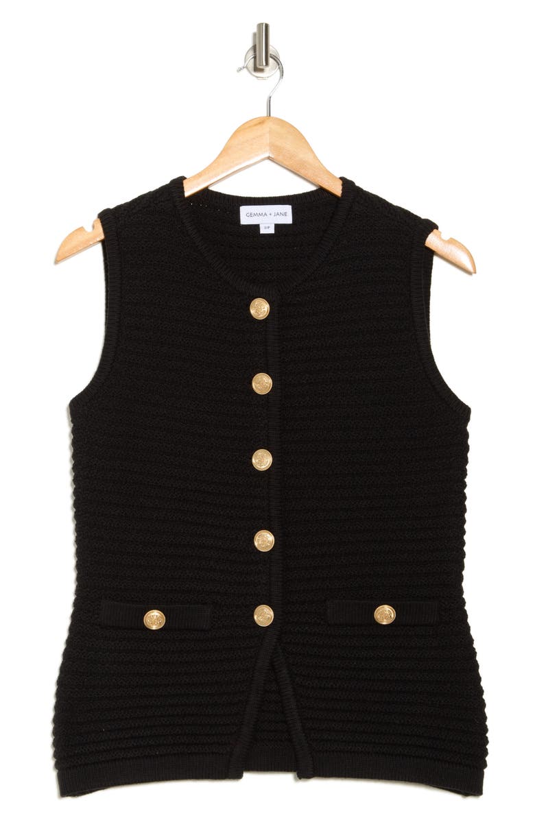 Buttoned Sweater Vest