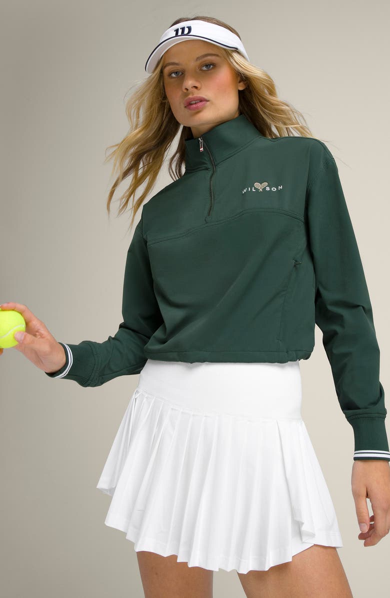 WILSON Davenport Quarter Zip Sweatshirt, Alternate, color, Sycamore