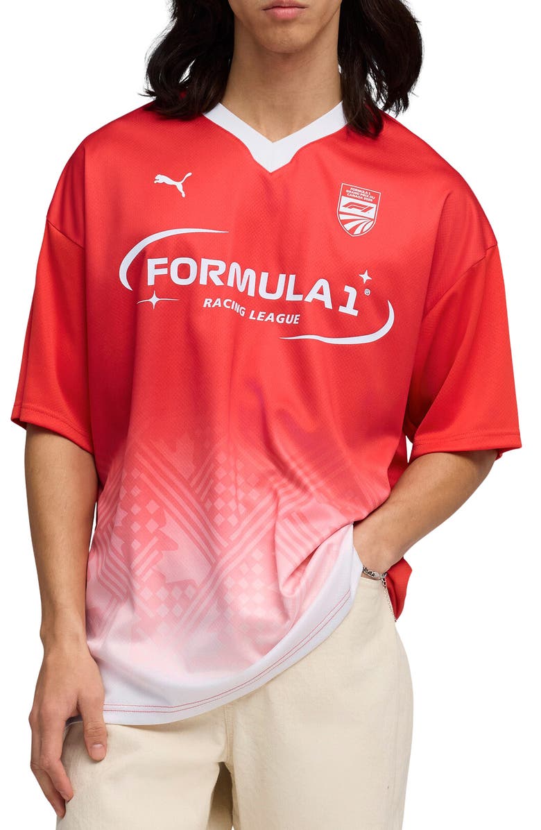 PUMA F1 Canada Jersey, Main, color, Pop Red