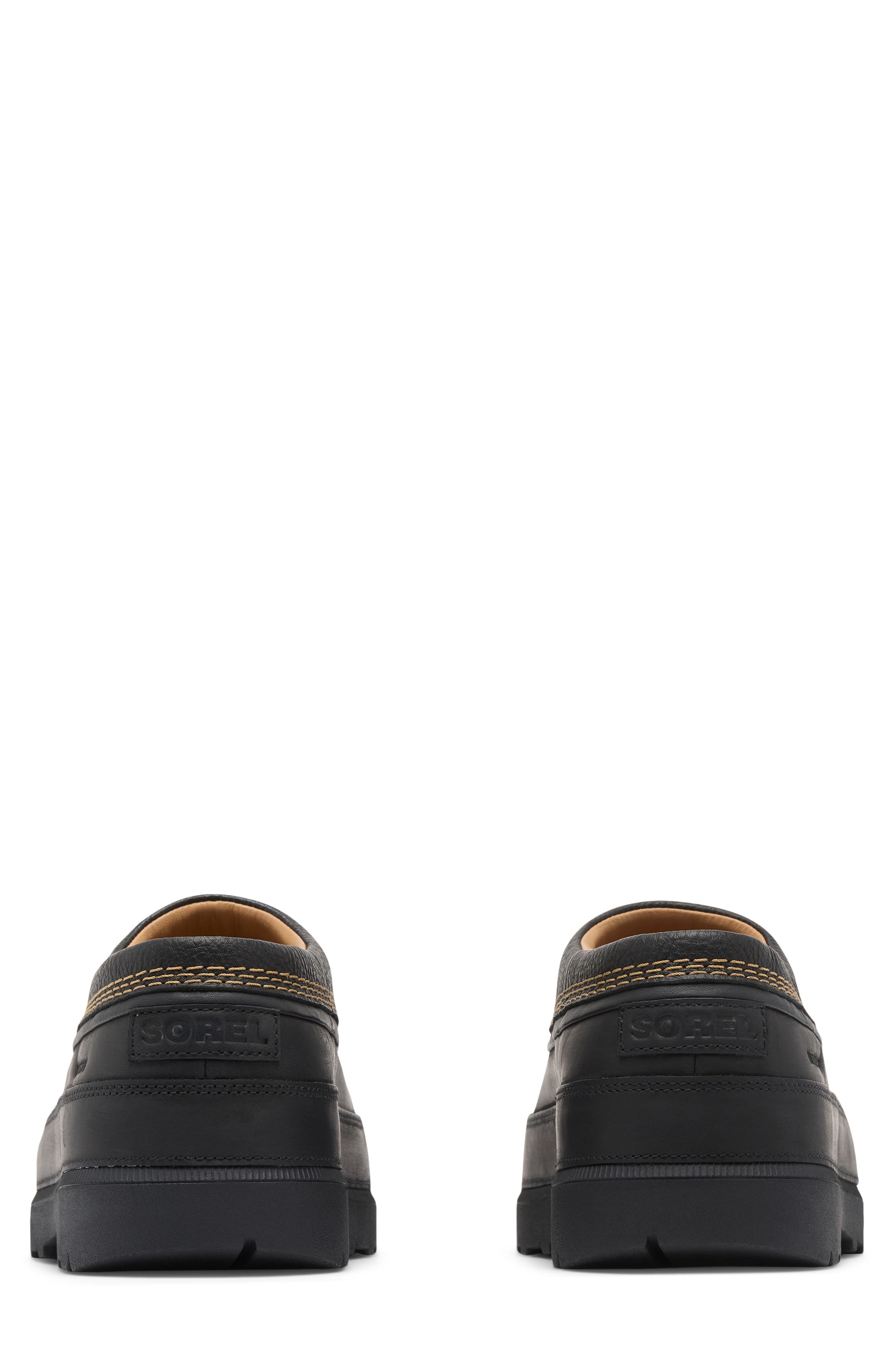 Ambler LX Waterproof Leather Slip-On, Alternate, color, BLACK/ TAWNY BUFF