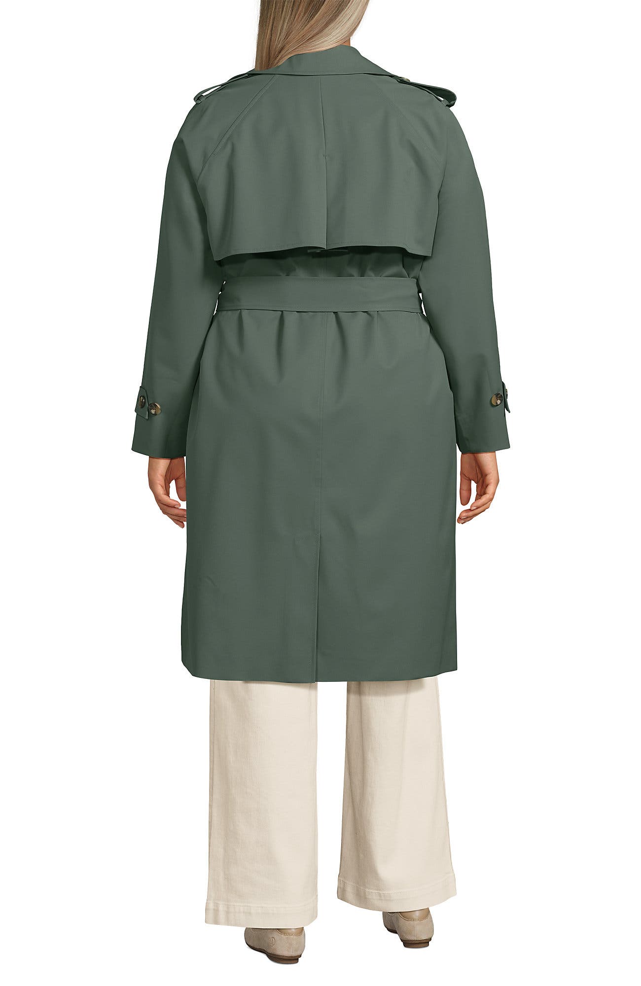 Plus Size Squall Waterproof Modern Trench Raincoat - image 4