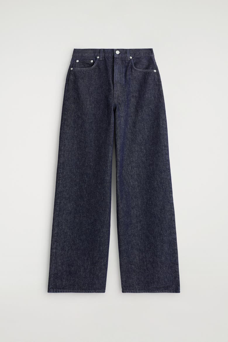 Dial Wide-Leg Jeans, Alternate, color, DARK BLUE