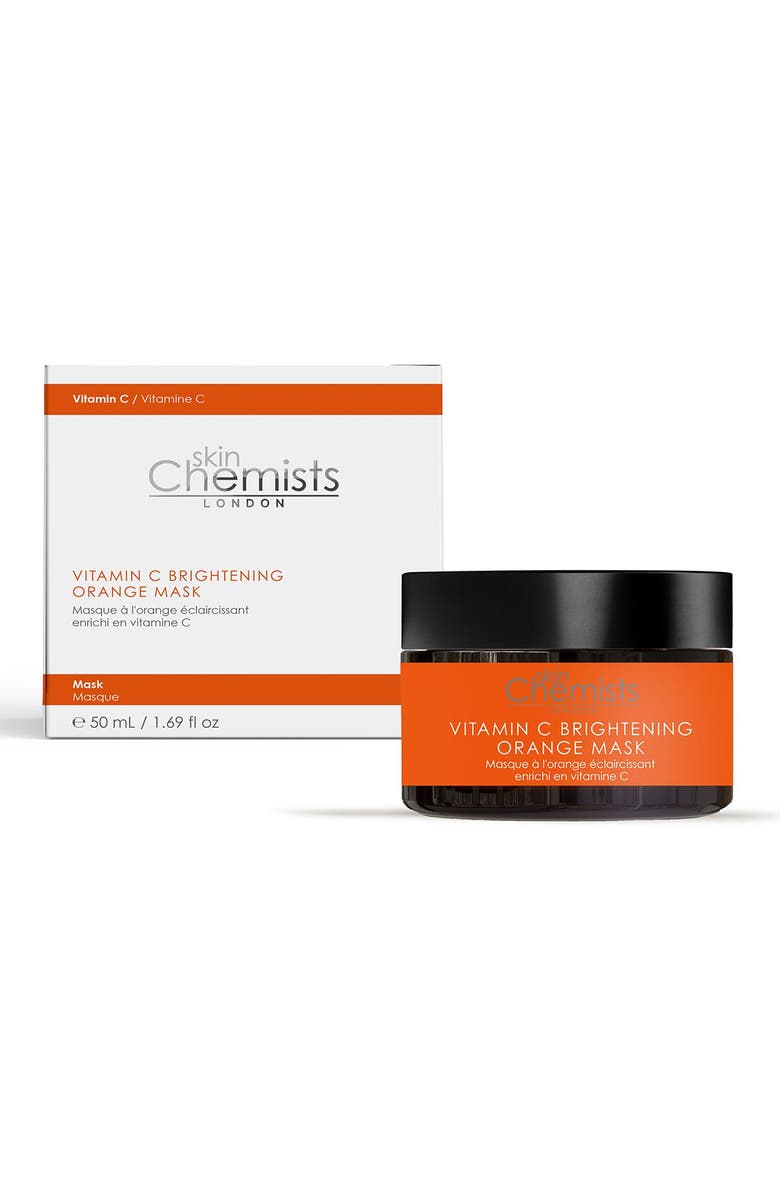 SKINCHEMISTS Vitamin C Brightening Orange Mask 50ml x 3 Trio Set, Main, color, White