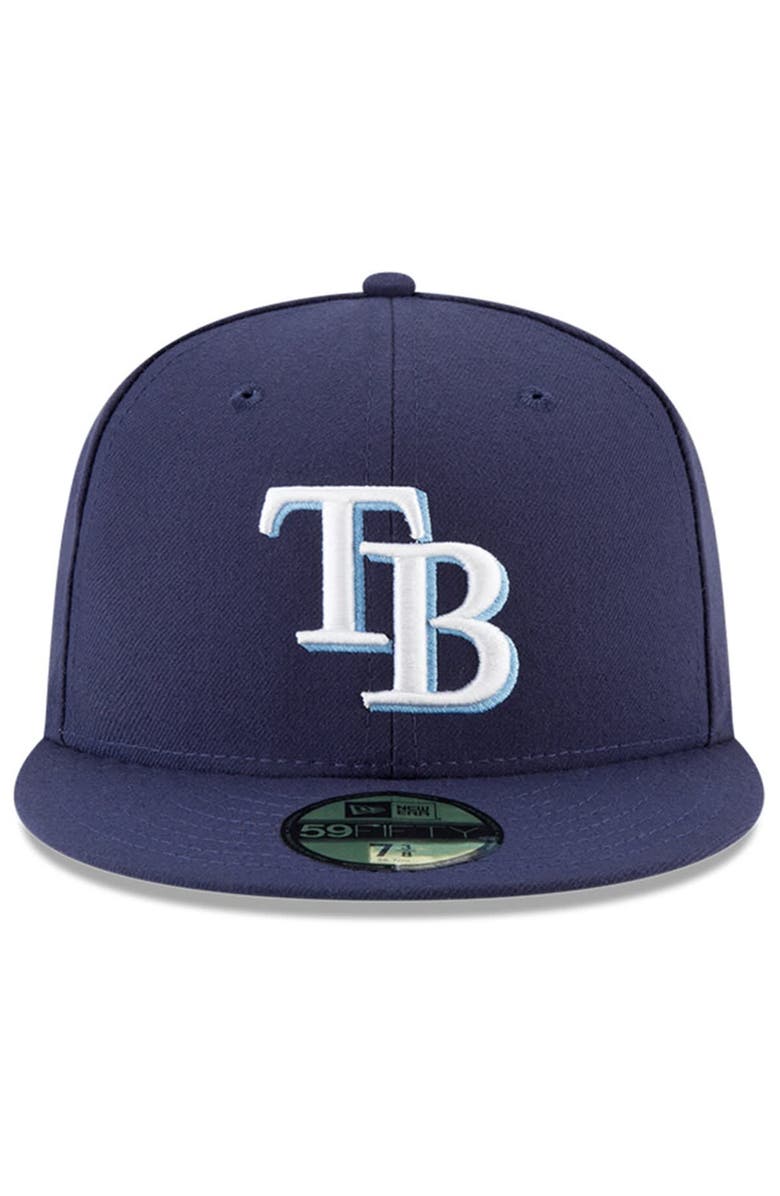 New Era Men's New Era Navy Tampa Bay Rays 2024 Jackie Robinson Day 59FIFTY Fitted Hat, Alternate, color, 