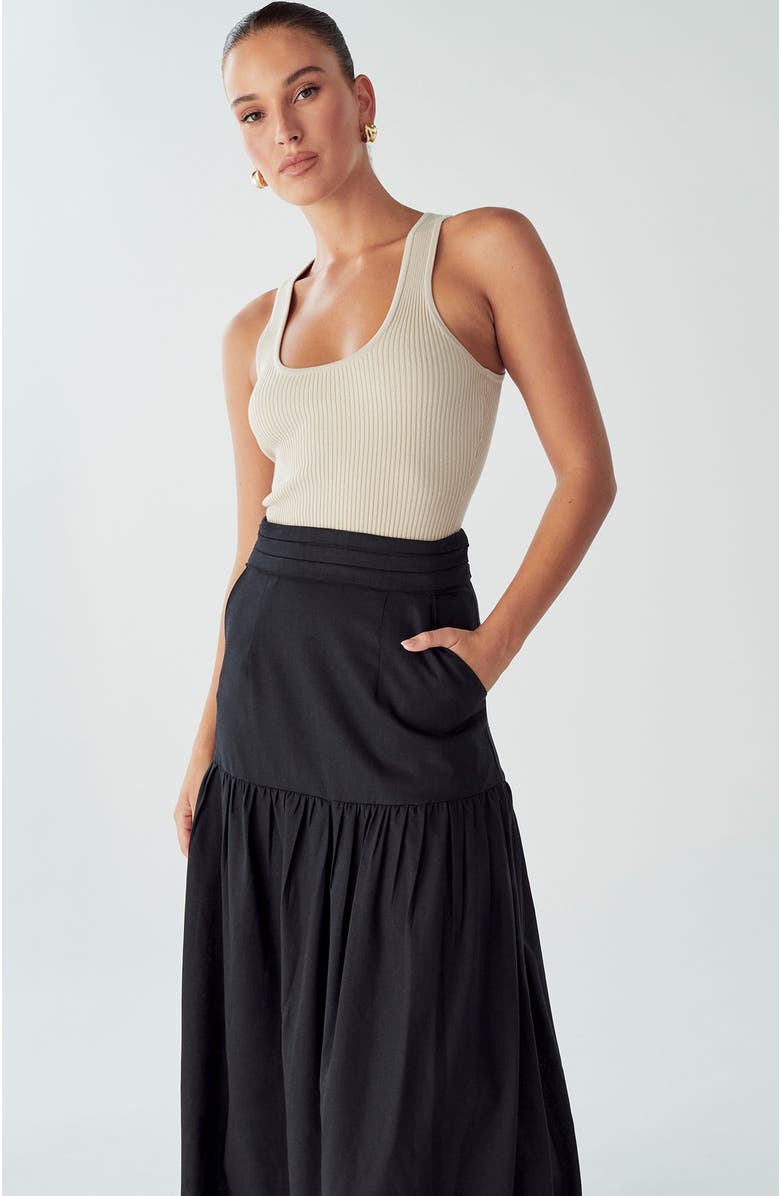 WILLA Valencia Skirt, Alternate, color, Black