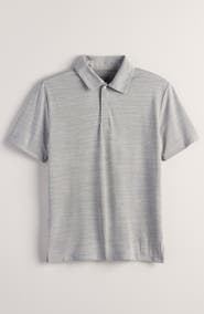 Nordstrom Kids' Mélange Piqué Knit Performance Polo