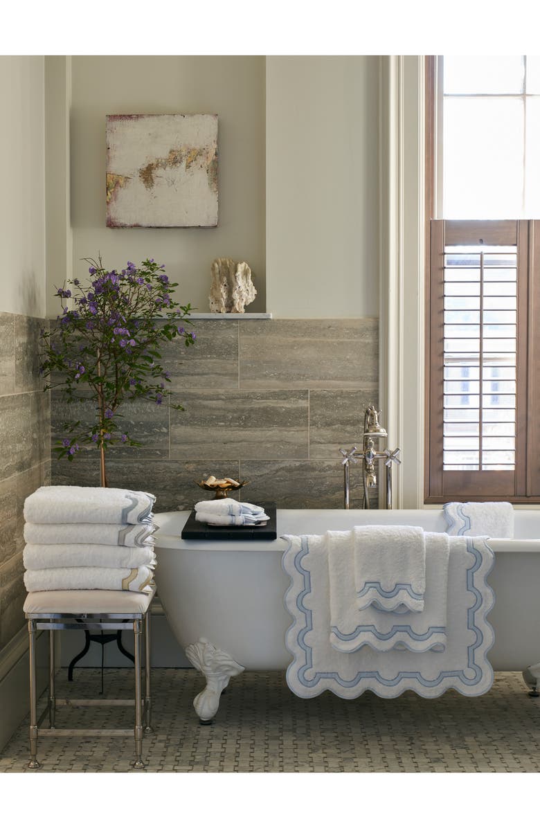 Matouk Mirasol Hand Towel, Alternate, color, Bone