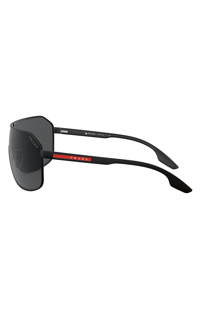 Prada Linea Rossa Shield Sunglasses, Alternate, color, 