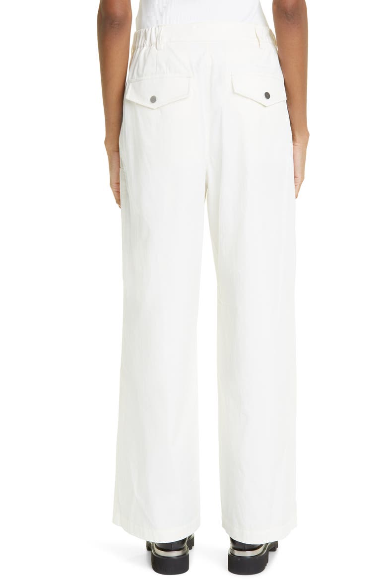 Slouchy Multipocket Wide Leg Twill Pants, Alternate, color, IVORY