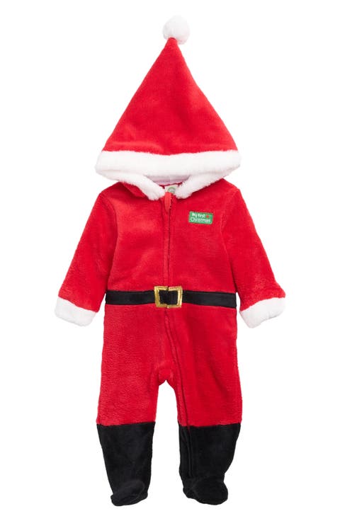 Santa Hooded Footie (Baby)