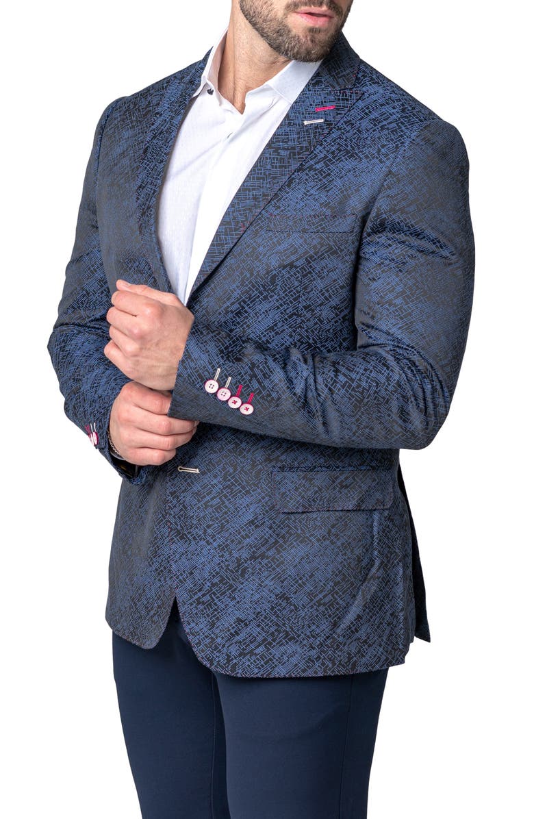 Maceoo Descartes Mars Black Sport Coat, Alternate, color, Black