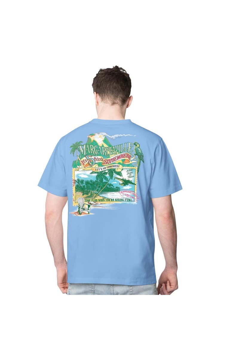 Margaritaville Men's Margaritaville Light Blue Dallas Cowboys Time Flies T-Shirt, Main, color, 